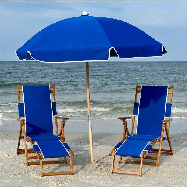 2 Beach Chairs + 1 Umbrella Set